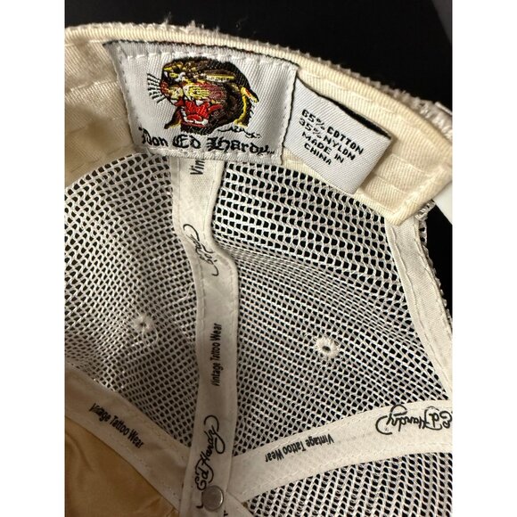 Vtg Ed Hatdy Cap Embroidered Snapback Hat Y2K - Picture 6 of 8